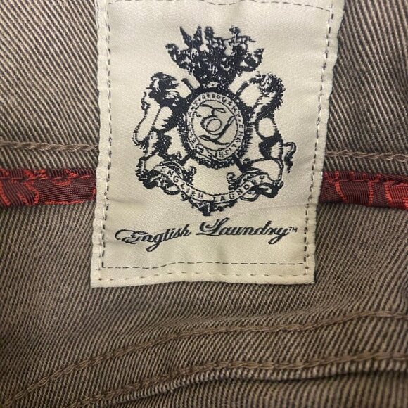 English Laundry Men’s Straight Fit Jeans Taupe Brown Size 38x32 - Picture 8 of 9